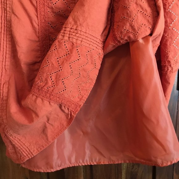 E*COL*O*GIE Linen Eyelet Skirt - Picture 5 of 6